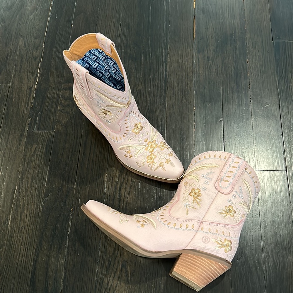 Dingo Primrose leather Cowboy Boots size 7.5 US - Picture 10 of 12